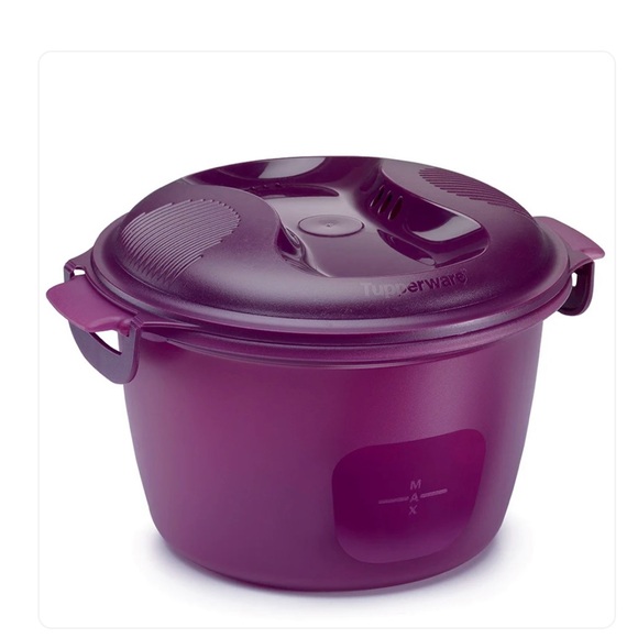 Tupperware Purple Microwave Rice Cooker 2.2 L - Picture 1 of 2